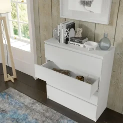 Homlando Maja dressoir S4 40x90x104 cm wit mat met 4 lades