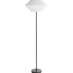 Leen Bakker MAKETSI - Staande lamp - Wit - IJzer/Stof