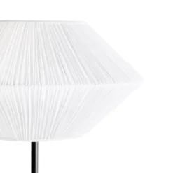 Leen Bakker MAKETSI - Staande lamp - Wit - IJzer/Stof