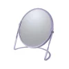 Spiegels-Spirella Make-up spiegel Cannes - 5x zoom - metaal - 18 x 20 cm - lila paars