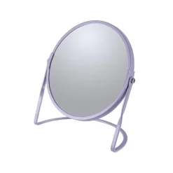 Spiegels-Spirella Make-up spiegel Cannes - 5x zoom - metaal - 18 x 20 cm - lila paars