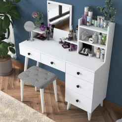 Arabic House Make-up Tafel - 112cm - Incl. Kruk - Bulon