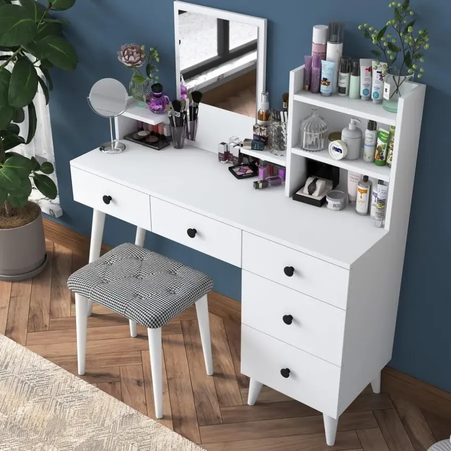 Arabic House Make-up Tafel - 112cm - Incl. Kruk - Bulon