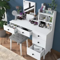 Arabic House Make-up Tafel - 112cm - Incl. Kruk - Bulon