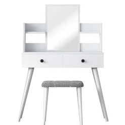 Arabic House Make-up Tafel Wit - 112cm - Incl. Kruk - Bulon