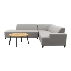 Van der Garde Tuinmeubelen - Premium Malaga/Mindo - hoekbank loungeset chaise longue - taupe