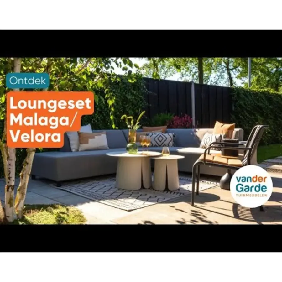 Van der Garde Tuinmeubelen - Premium Malaga/Mindo - hoekbank loungeset chaise longue - taupe
