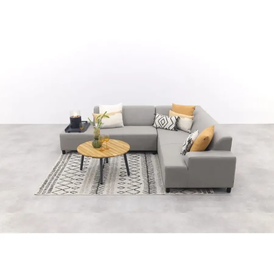 Van der Garde Tuinmeubelen - Premium Malaga/Mindo - hoekbank loungeset chaise longue - taupe