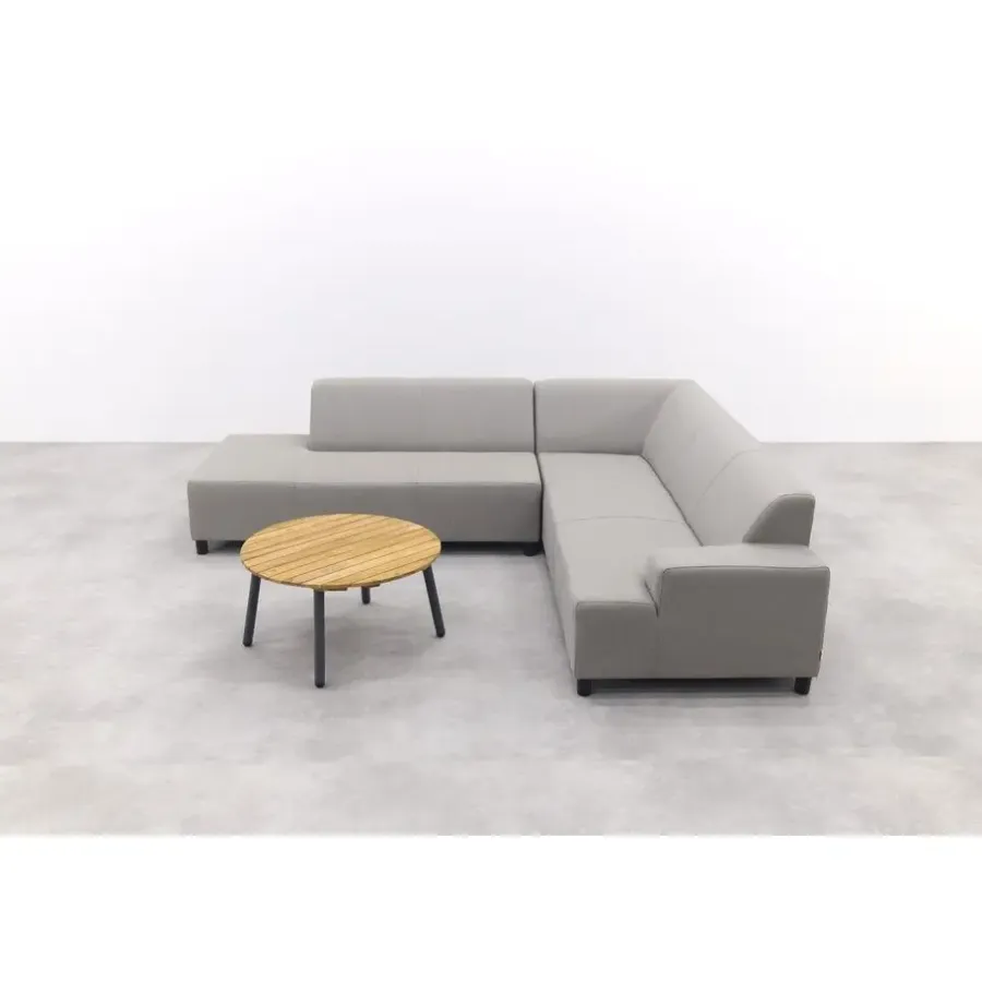 Van der Garde Tuinmeubelen - Premium Malaga/Mindo - hoekbank loungeset chaise longue - taupe