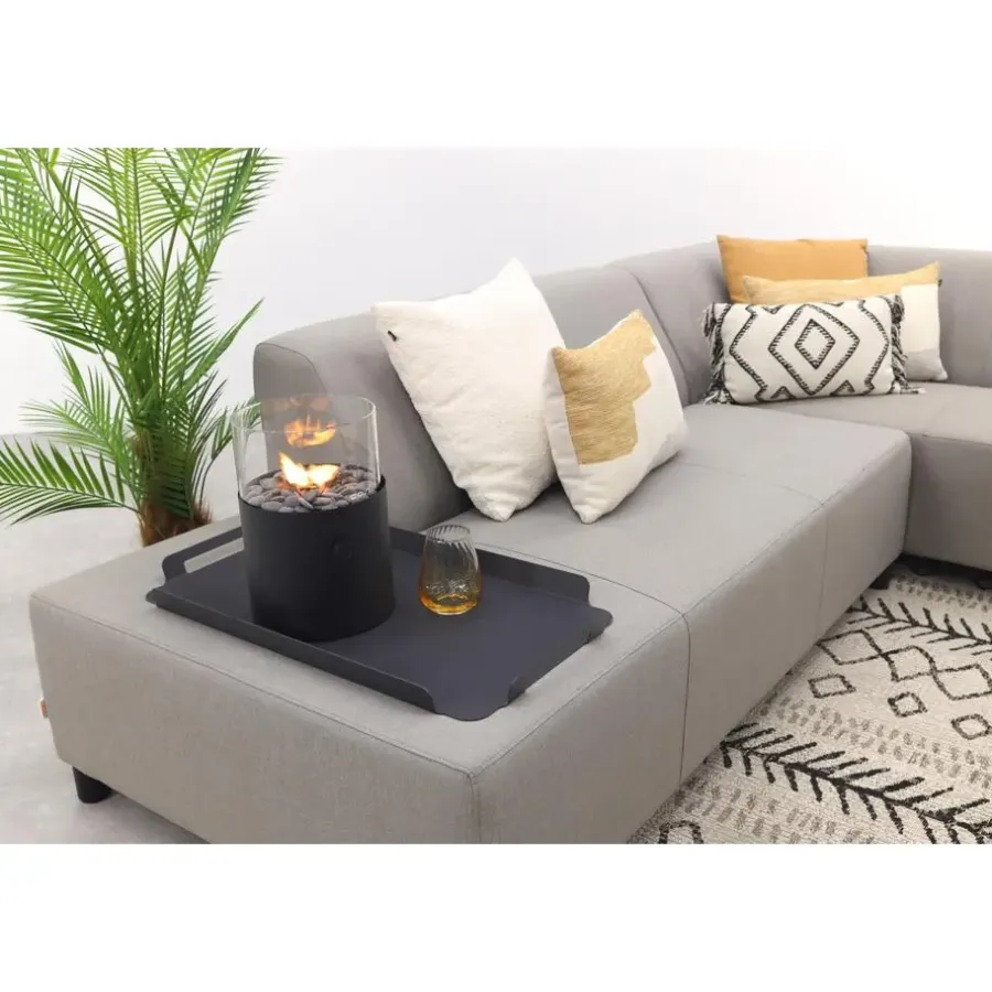 Van der Garde Tuinmeubelen - Premium Malaga/Mindo - hoekbank loungeset chaise longue - taupe