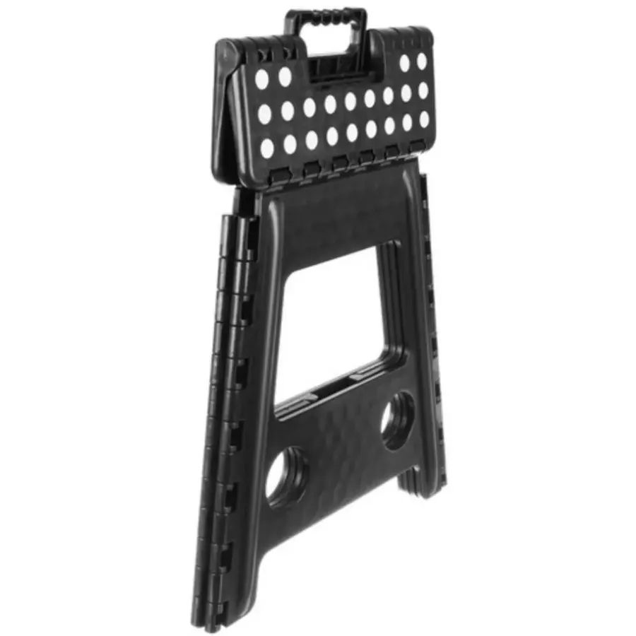 Krukjes-Leen Bakker Malatec Inklapbaar krukje - zwart - 39 cm - opvouwbaar - opstapje