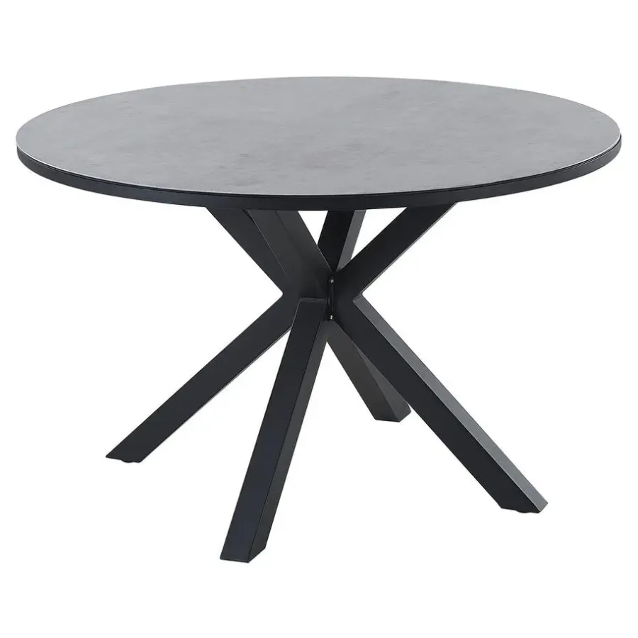 Beliani MALETTO - Tuintafel - Grijs - 120 x 120 cm - Aluminium