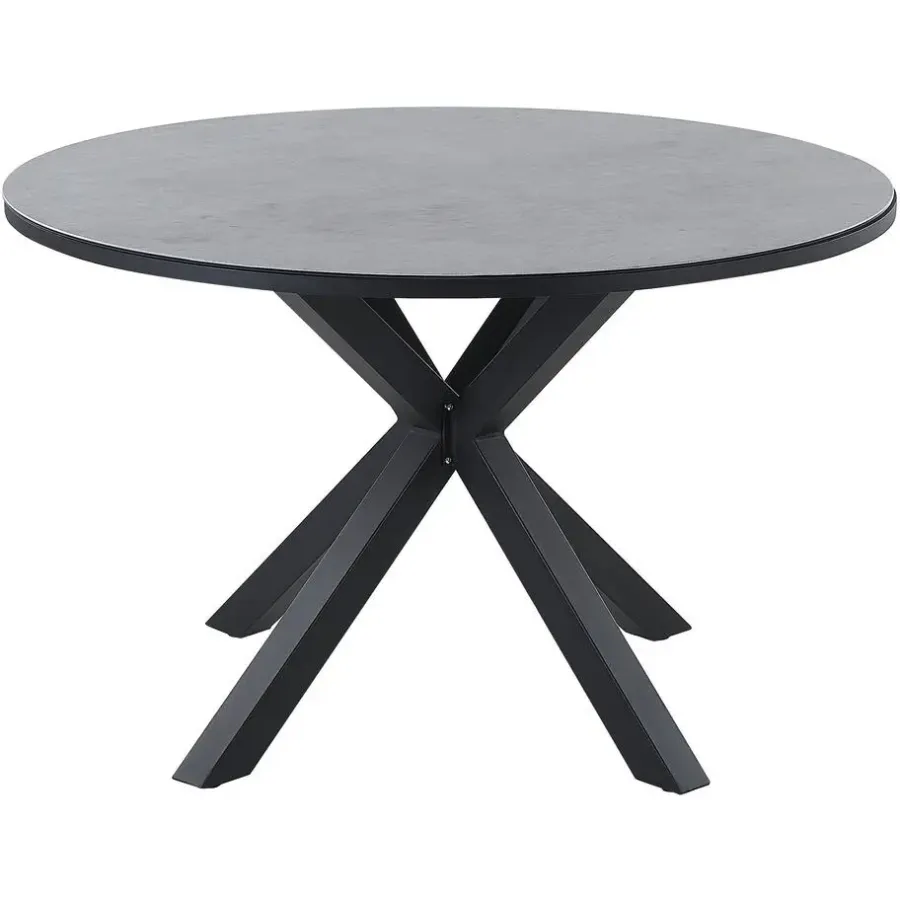 Beliani MALETTO - Tuintafel - Grijs - 120 x 120 cm - Aluminium