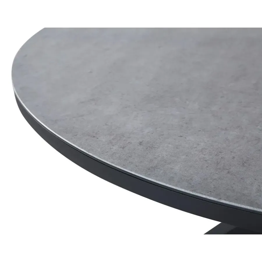 Beliani MALETTO - Tuintafel - Grijs - 120 x 120 cm - Aluminium