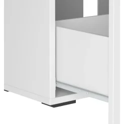 Dorel Home Malika - Wastafelonderkast 80 cm met 1 klep 1 lade in antraciet wit