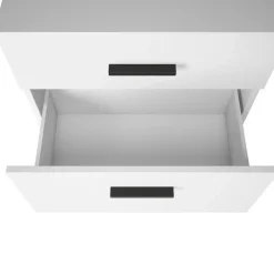 Dorel Home Malika - Wastafelonderkast 60 cm met 1 klep 1 lade in antraciet wit
