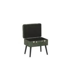 Hockers En Voetenbanken-Beliani MALLARD - Hocker - Groen - Corduroy