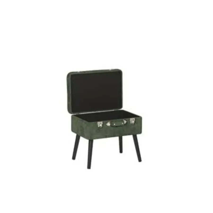 Hockers En Voetenbanken-Beliani MALLARD - Hocker - Groen - Corduroy
