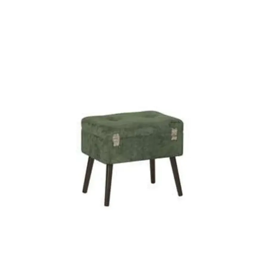 Hockers En Voetenbanken-Beliani MALLARD - Hocker - Groen - Corduroy
