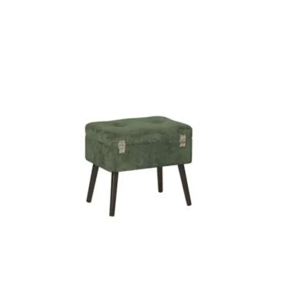Hockers En Voetenbanken-Beliani MALLARD - Hocker - Groen - Corduroy