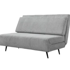Dorel Home Mallory - Slaapbank 140 cm in grijze stof