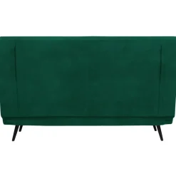 Slaapbanken|Slaapbanken-Dorel Home Mallory - Slaapbank 140 cm in donkergroene fluweel