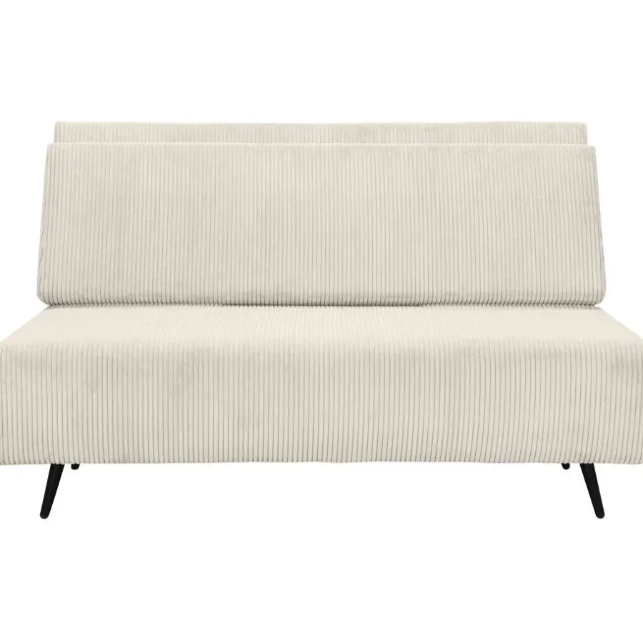 Slaapbanken|Slaapbanken-Dorel Home Mallory - Slaapbank 140 cm in crèmekleurige stof