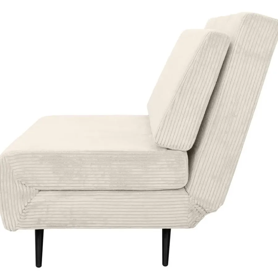 Slaapbanken|Slaapbanken-Dorel Home Mallory - Slaapbank 140 cm in crèmekleurige stof