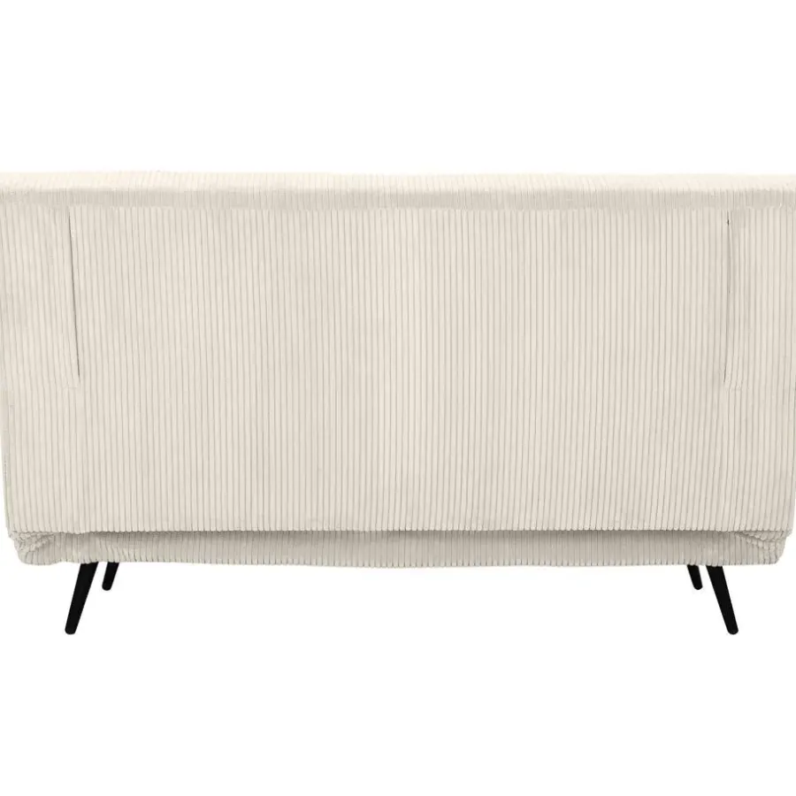 Slaapbanken|Slaapbanken-Dorel Home Mallory - Slaapbank 140 cm in crèmekleurige stof