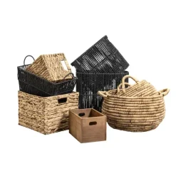 Opbergmanden-Leen Bakker Mand Juul - naturel - 22x32 cm