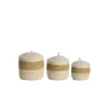 Opbergmanden-Light & Living Mand Kenmare - Crème - Ø34cm - Set van 3