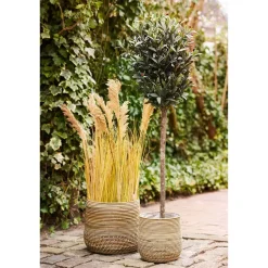 Opbergmanden-House Nordic Mand Naturel Rotan - Set Van 2 - Moro Kubu