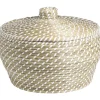 Opbergmanden-Leen Bakker Mand Noa naturel zeegras - 25xØ35xØ30 cm