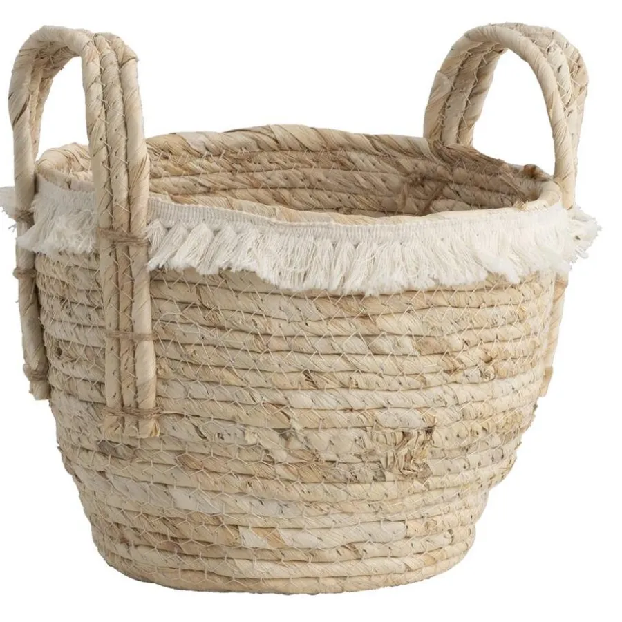 Leen Bakker Mand Pablo S - naturel - stro - 27xØ24 cm