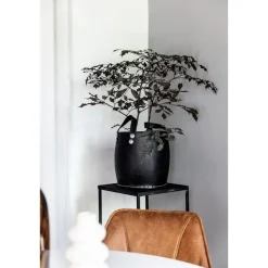Opbergmanden-Leen Bakker Mand Ruben - zwart - 37xØ35 cm
