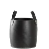 Opbergmanden-Leen Bakker Mand Ruben - zwart - 30xØ30 cm