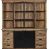 Mangohoutonline - Buffetkast Denver 200x220cm Recht Rechthoekig - Bruin - Mahom