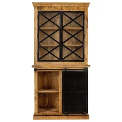 Buffetkasten-Mangohoutonline - Buffetkast Denver 120cm Met Deurtjes Rechthoekig Bruin