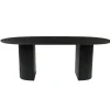 Mangohoutonline - Eettafel Chiara Black 180x100cm Rechthoekig - Zwart - Mahom