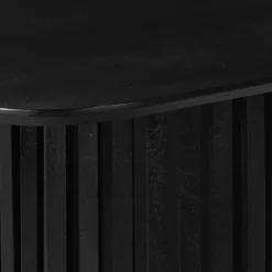 Rechthoekige Eettafels|Industriële Eettafels-Mangohoutonline - Eettafel Lucia Black 240x110cm Rechthoekig - Zwart - Mahom