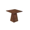 Mangohoutonline - Eettafel Nova Vierkant 90x90cm Donkerbruin Vierkant