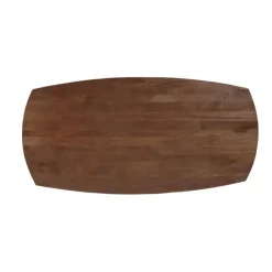 Industriële Eettafels|Ovale Eettafels-Mangohoutonline - Eettafel Nova Capsule Donkerbruin 240x110cm Rechthoekig