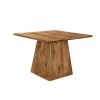 Industriële Eettafels-Mangohoutonline - Eettafel Nova Vierkant 110x110cm Vierkant - Bruin - Mahom