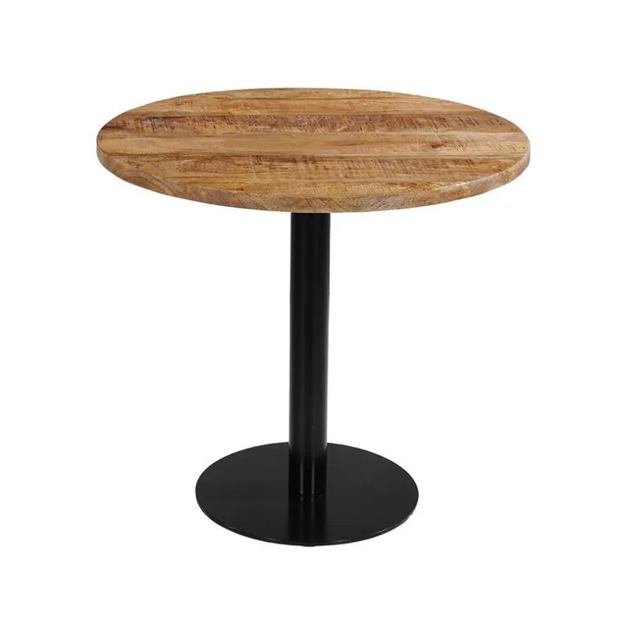 Mangohoutonline - Horecatafel Rond Ø80cm Rond - Bruin - Mahom