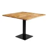 Mangohoutonline - Horecatafel Vierkant 100x100cm Vierkant - Bruin - Mahom