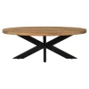 Salontafels-Mangohoutonline - Salontafel Tulsa Ovaal - Bruin - Mahom