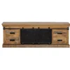 Tv Meubels-Mangohoutonline - TV Meubel Portland 140cm Rechthoekig - Bruin - Mahom