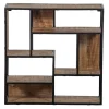 Wandrekken-Mangohoutonline - Wandrek Vierkant 60x60cm Vierkant - Bruin - Mahom