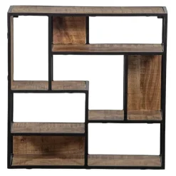 Wandrekken-Mangohoutonline - Wandrek Vierkant 60x60cm Vierkant - Bruin - Mahom
