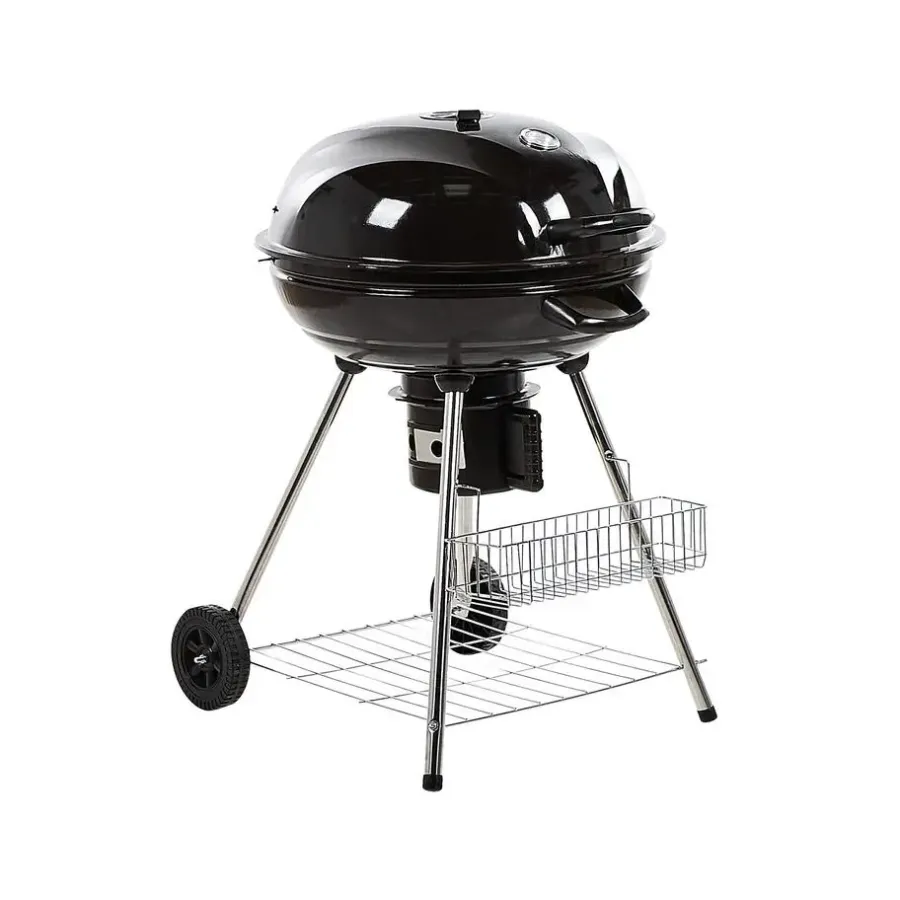Barbecues En Accessoires-Beliani MARAPI - Houtskoolgrill - Zwart - Staal